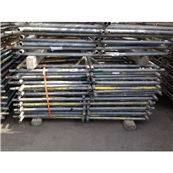 40 - 3' SCAFFOLDING FRAMES WITH 10 - 10' WORK PLATFORMS AND 1 BUNDLE OF 11' CROSSBARS