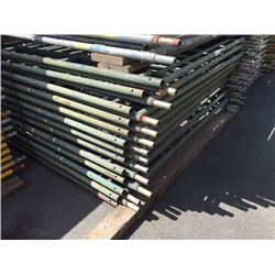 25 - 3' SCAFFOLDING FRAMES WITH 10 - 10' WORK PLATFORMS AND 1 BUNDLE OF 11' CROSSBARS
