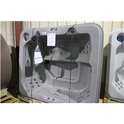 COLEMAN SPAS 6 PERSON HOT TUB WITH LOUNGER, 30 STAINLESS STEEL JETS,