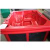 Image 3 : COLEMAN 5 PERSON HOT TUB WITH LOUNGER, BLACK EXTERIOR/RED INTERIOR, 30 STAINLESS STEEL JETS,