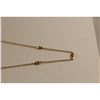 Image 2 : 14KT YELLOW GOLD DIAMOND SET CHOKER LENGTH NECKLACE 47 CM LONG.  SET WITH 1 MARQUISE SHAPED COLOUR