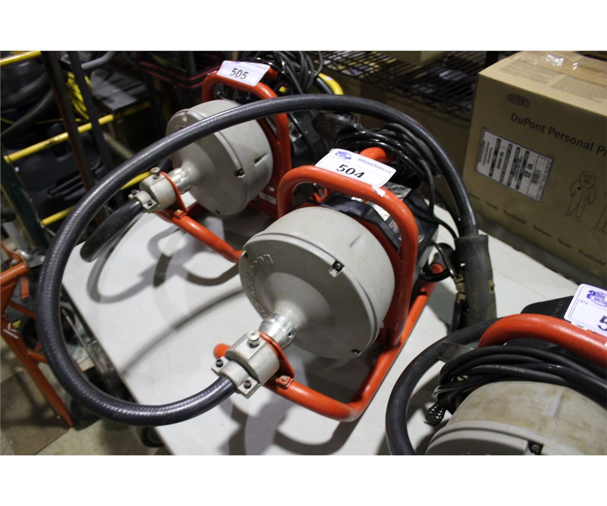 RIDGID K-40 DRAIN CLEANING AUTO-FEED SINK MACHINE