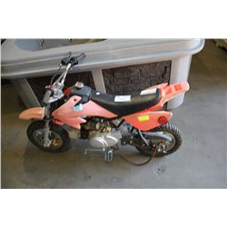 CHILDRENS MOTOCROSS BIKE OFF ROAD ONLY, NO REGI