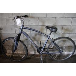 GREY NORCO 21 SPEED FRONT SUSPENSION HYBRID BIKE