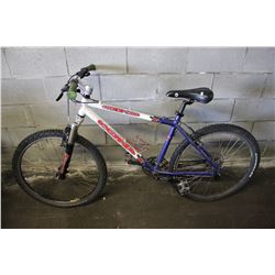 WHITE KONA 24 SPEED FRONT SUSPENSION MOUNTAIN BIKE