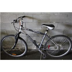 GREY INFINITY 24 SPEED FRONT SUSPENSION HYBRID BIKE