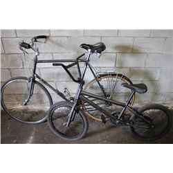 2 BIKES: BLACK PANASONIC TOUR & BLACK NO NAME STUNT BIKE