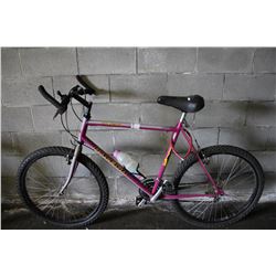 PINK RALEIGH 18 SPEED MOUNTAIN BIKE