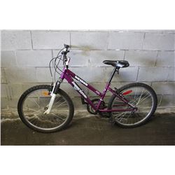 PURPLE SUPERCYCLE 18 SP FRONT SUSP MOUNTAIN BIKE