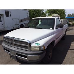 2000 DODGE RAM 1500  PICKUP VIN 1B7HC16Y9YS605454