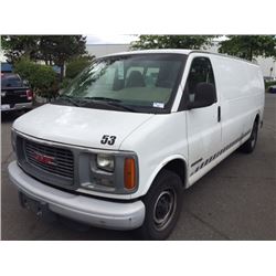 2000 GMC 2500 CARGO VAN VIN 1GTGG29FXY1265804