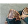 Image 2 : LEATHER TOOLED - CHILD'S CHAPS - "FRANKIE" ON BACK