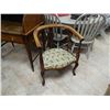 Image 1 : EARLY 1900'S ARM CHAIR - LOOKS RECENTLY REFINISHED AND UPHOLSTERED