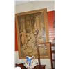 Image 1 : LARGE VICTORIAN TAPESTRY - GUILDED FRAMED - REALLY GOOD CONDITION - 44"X 63"