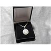 Image 2 : NECKLACE WITH PENDANT - STERLING SILVER WEST COAST NATIVE PENDANT ON STERLING SILVER CHAIN - PENDANT