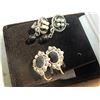 Image 1 : EARINGS - 2 PAIR - SILVER