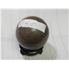 Image 1 : SMOOTH AGATE STONE ORB - 2 ½"  DIAMETER - STAND NOT INCLUDED