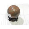 Image 1 : SMOOTH AGATE STONE ORB - 2 ½"  DIAMETER - STAND NOT INCLUDED
