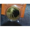 Image 2 : MICHEAL JACKSON ROUND - .999 GOLD CLAD - "KING OF POP"