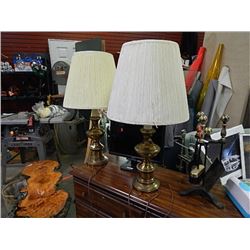 BRASS TABLE LAMPS - 2