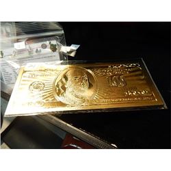 GOLD NOTE - .999 GOLD FOIL AMERICAN BEN FRANKLIN NOTE