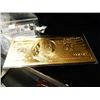 Image 1 : GOLD NOTE - .999 GOLD FOIL AMERICAN BEN FRANKLIN NOTE