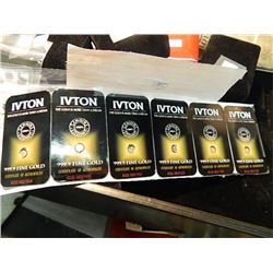 COINS - .999 FINE GOLD TURKISH MINT - CERTIFIED, SEALED AND MUNBERED - 6 X BID