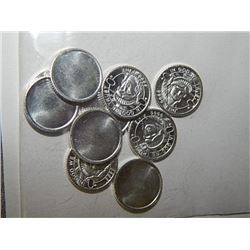 STATUE OF LIBERTY ROUNDS - .999 FINE SILVER - TTL 10 GRMS - 10 PC TTL