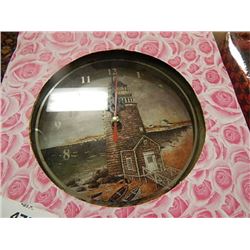 LIGHT HOUSE CLOCK WITH LED LIGHTING LIGHT HOUSE INSIDE