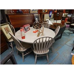 ROUND DINING TABLE AND 6 CHAIRS