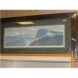 FRAMED LIMITED EDITION PRINT -THINKING LIKE A MOUNTAIN - ROBERT BATEMAN - GALLERY ESTIMATE - $925