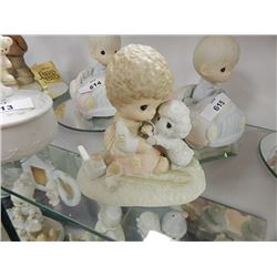 5-COLLECTABLE PRECIOUS MOMENTS PORCELEIN FIGURINE