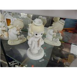 5-COLLECTABLE PRECIOUS MOMENTS PORCELEIN FIGURINE