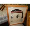 Image 1 : FRAMED BOX PICTURE OF ARMY ITEMS