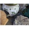 Image 1 : Green white herb pot