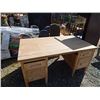 Image 1 : CHAIRS - 4 & 2 DESKS = 6 PC