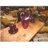 Image 1 : DEPRESSION GLASS - RUBY RED - VASES - 3