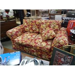 FLEXSTEEL LOVE SEAT, CHAIR AND OTTOMAN