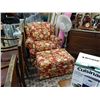 Image 2 : FLEXSTEEL LOVE SEAT, CHAIR AND OTTOMAN