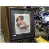 Image 1 : FRAMED NORMAN ROCKWELL PICTURE