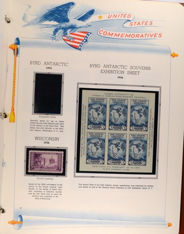 STAMP COLLECTION THE WHITE ACE HISTORICAL ALBUM for the COMMEMORATIVE