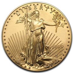 One 1999 1 oz Gold American Eagle BU - WJA7675
