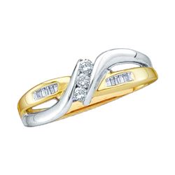 14K White Gold Jewelry 0.15 ctw Diamond Ladies Ring - WGD42117