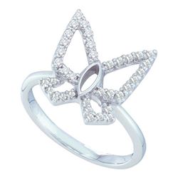 14K White Gold Jewelry 0.34 ctw Diamond Ladies Ring - WGD29537