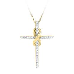 10K Yellow Gold Jewelry 0.25 ctw Diamond Pendant - WGD97331