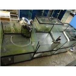 6 Large Single Aquariums - 6 Times the Money - No Shipping