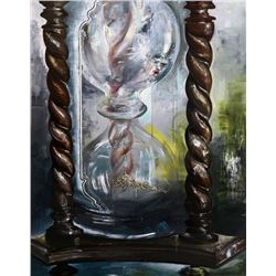 Bernhard Martin, Hourglass, Oil Painting