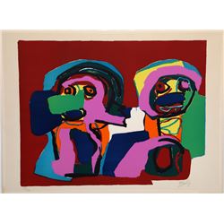 Karel Appel, Jules et Bienette, Serigraph