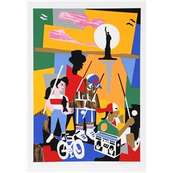 Loren Munk, Liberty, Silkscreen