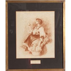 Pierre-Auguste Renoir, The Orange Vendor, Lithograph